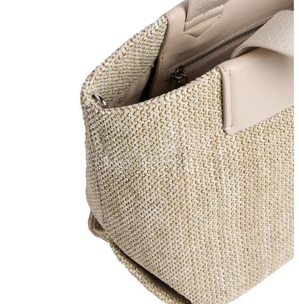 Τσάντα CALVIN KLEIN CK Raffia Small Tote Crossbody 13026 Μπεζ