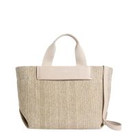 Τσάντα CALVIN KLEIN CK Raffia Small Tote Crossbody 13026 Μπεζ