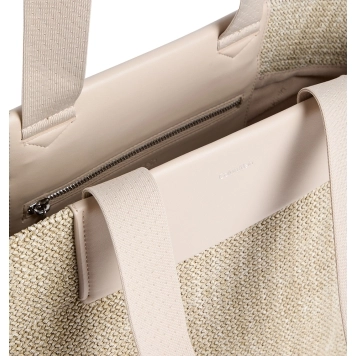 Τσάντα CALVIN KLEIN CK Raffia Medium Shopper 13174 Μπεζ