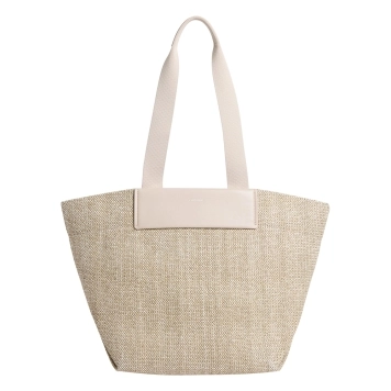 Τσάντα CALVIN KLEIN CK Raffia Medium Shopper 13174 Μπεζ