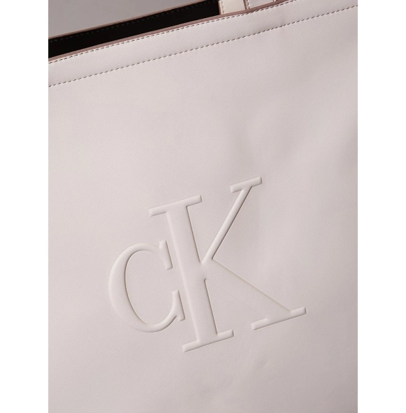 Τσάντα CALVIN KLEIN Sculpted Slim Tote 3070G Μπεζ