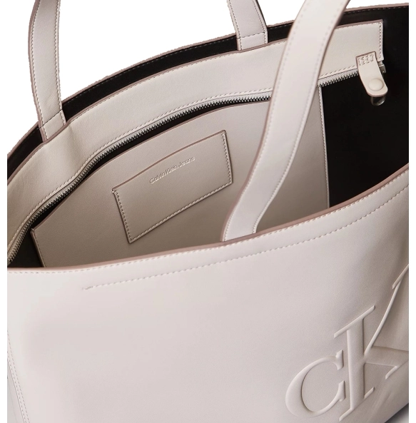 Τσάντα CALVIN KLEIN Sculpted Slim Tote 3070G Μπεζ