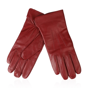 Δερμάτινα γάντια Guy Laroche 98861 Κόκκινο