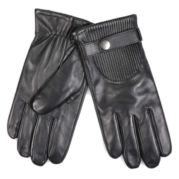δερμάτινα γάντια Guy Laroche 98958 Μαύρο