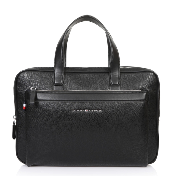 Τσάντα TOMMY HILFIGER 4623 TH Downtown Slim Computer bag Μαύρη