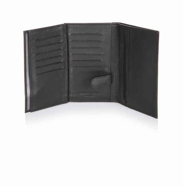 Δερμάτινο μεγάλο πορτοφόλι KAPPA 4102 Μαύρο