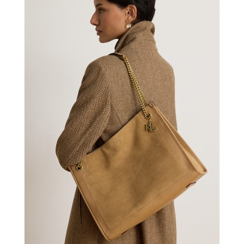 Τσάντα RALPH LAUREN Bradley Tote Bag 431980176 Κάμελ