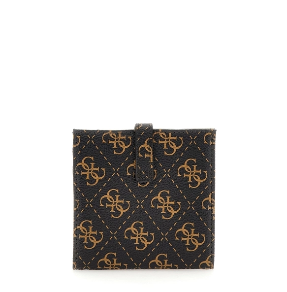 Πορτοφόλι GUESS Erica Tab Logo 4G SWQG9510152 Καφέ