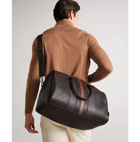 Τσάντα Weekender TED BAKER Evyday Stripped 282562 Καφέ